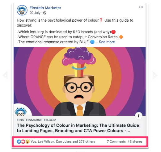 facebook organic post reach