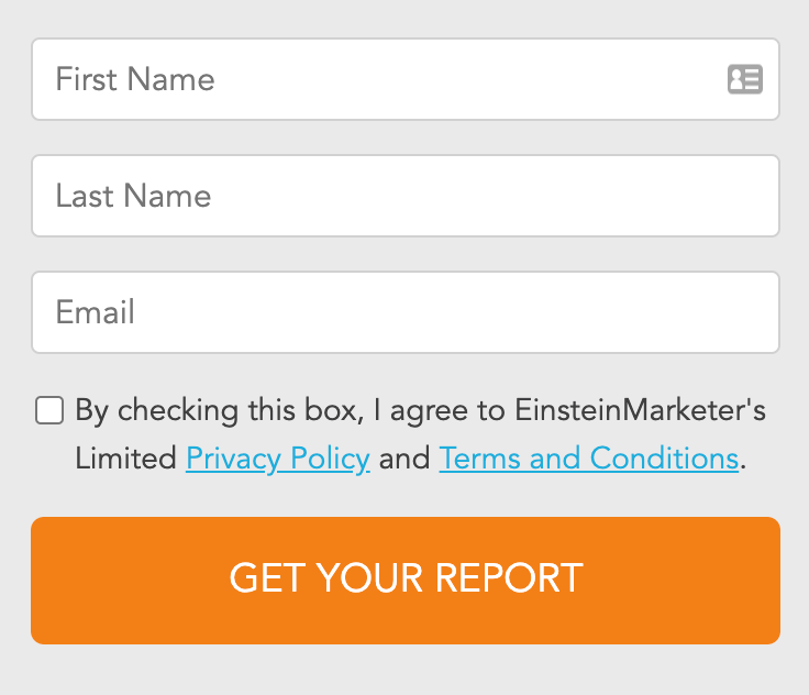 email marketing form 