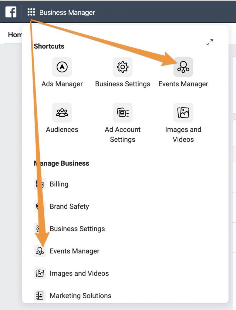 facebook events manager