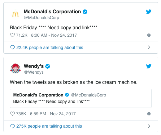 mcdonalds wendy's twitter