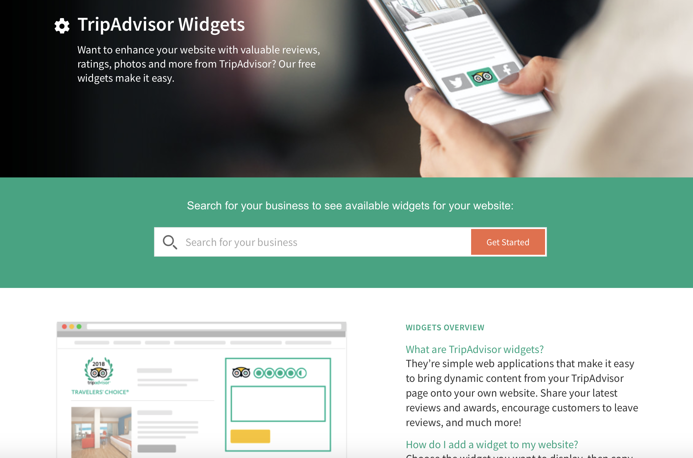 review widget