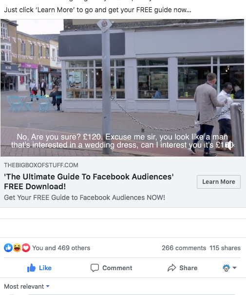 facebook ad engagement