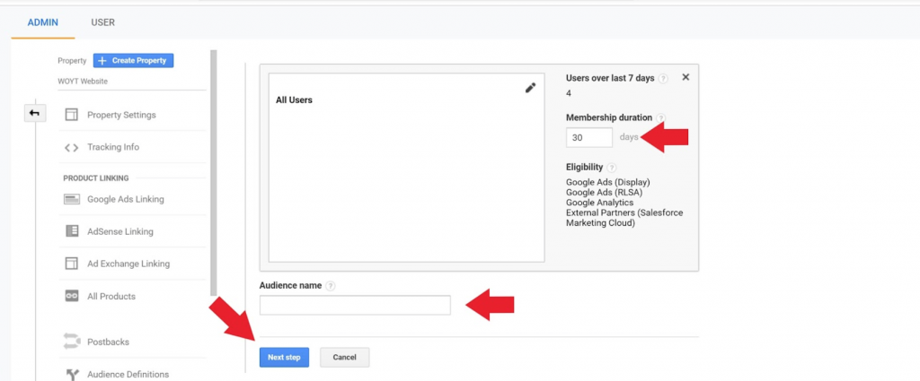 remarketing google analytics