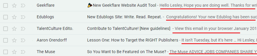 marketing emails spam