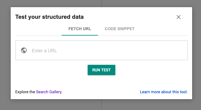 test structured data google 