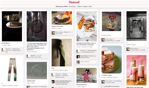 pinterest homepage