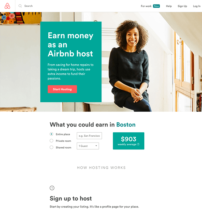 above the fold landing page copy 