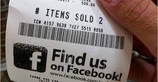 facebook page promotion receipt