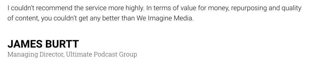 customer quote landing page